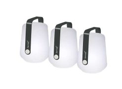 FERMOB Luminaires | Fermob Set De 3 Mini Lampes Rechargeables - Carbone