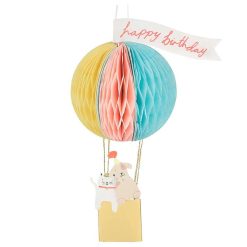 MERI MERI F Tes & Anniversaires | Carte Happy Birthday - Montgolfi Re