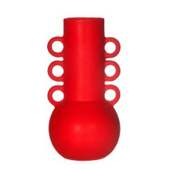 Sass & belle Vases / Petits Objects D Co | Vase Amphora - Rouge Lipstick H 20 Cm