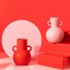 Sass & belle Vases / Petits Objects D Co | Vase Amphora - Rouge H 14 Cm