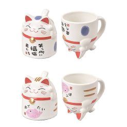 CNB TOKYO DESIGN Mugs & Tasses | Mug Kawaii - Maneki Neko Bleu