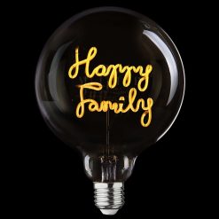 ELEMENTS LIGHTING Ampoules Message | Ampoule Happy Family Pour Socle Portable / H 17 Cm