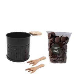 COOKUT Ustensiles De Cuisine | Cookut Coffret Fondue Chocolat Et Chocolat Noir