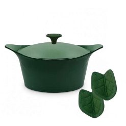 COOKUT Ustensiles De Cuisine | Cookut Cocotte Ma Jolie Cocotte 24 Cm + Maniques - Foug Re