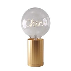 ELEMENTS LIGHTING Ampoules Message | Ampoule Chic Pour Socle Portable / H 17 Cm