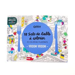 OMY Jouets / Coloriages | Omy 18 Sets De Table Colorier - Vroom Vroom