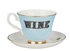 YVONNE ELLEN Mugs & Tasses | Tasse A The & Soucoupe Vintage - Wine