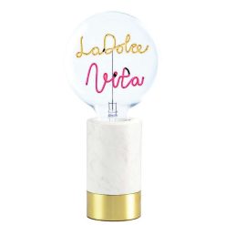 ELEMENTS LIGHTING Ampoules Message | Ampoule La Dolce Vita / H 17 Cm