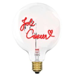 ELEMENTS LIGHTING Ampoules Message | Ampoule Joli Coeur / H 17 Cm