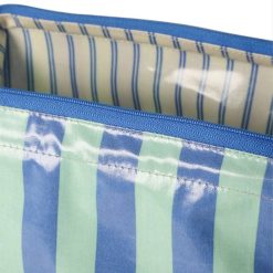 EJA Pochettes / Trousses | Trousse De Toilette - Rayures Vertes & Bleues