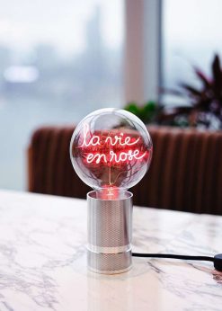 ELEMENTS LIGHTING Ampoules Message | Socle Pour Ampoule Argent - H 15 Cm