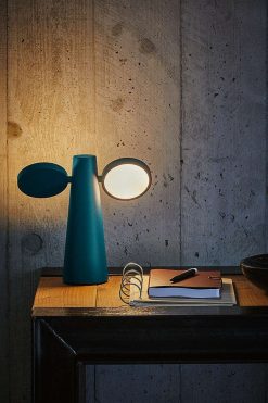 FERMOB Luminaires | Fermob Oto Lampe Poser Sans Fil H.27 Cm - Bleu Acapulco