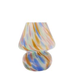 EJA Vases / Petits Objects D Co | Lampe Joyful H. 19 Cm - Bleu Rose