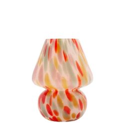 EJA Vases / Petits Objects D Co | Lampe Joyful H. 19 Cm - Rouge Jaune