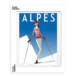 IMAGE REPUBLIC D Co Murale / Cadres / Affiches | Affiche Monsieur Z - Alpes Fille Rouge