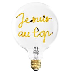 ELEMENTS LIGHTING Ampoules Message | Ampoule Je Suis Au Top / H 17 Cm