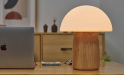 GINGKO Luminaires | Lampe Champignon Alice Blanche Large- H 32 Cm