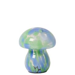 EJA Vases / Petits Objects D Co | Lampe Mushy Chips H.16 Cm - Vert Bleu