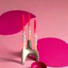 PINK STORIES Vases / Petits Objects D Co | Set De 3 Bougies Dip Dye Swirl - Flamingo Wedding