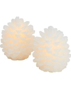 SIRIUS Luminaires | Sirius Set De 2 Bougies Pomme De Pin Lumineuses Clara H 10 Cm