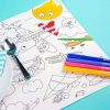 OMY Jouets / Coloriages | Omy 18 Sets De Table Colorier - Vroom Vroom