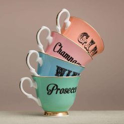 YVONNE ELLEN Mugs & Tasses | Tasse A The & Soucoupe Vintage - Wine