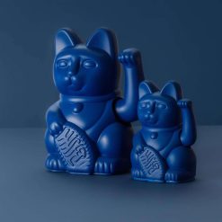 DONKEY PRODUCTS Vases / Petits Objects D Co | Mini Lucky Cat - Bleu Marine