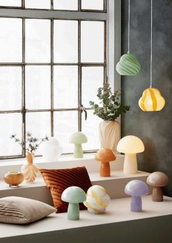 COZY LIVING Luminaires | Lampe Champignon H.32 Cm - Jaune