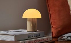 GINGKO Luminaires | Lampe Champignon Alice Blanche Mini - H 12.5 Cm