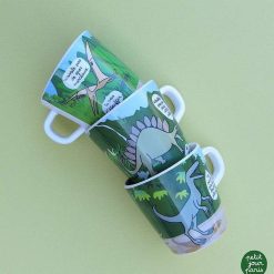 PETIT JOUR Vaisselle Enfant | Petit Jour Mug - Les Dinosaures "Finis Tes L Gumes"