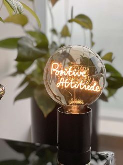 ELEMENTS LIGHTING Ampoules Message | Ampoule Positive Attitude / H 17 Cm