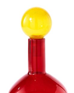 POLSPOTTEN Bouteilles, Carafes | Pols Potten Bouteille En Verre H.33 Cm - Rouge