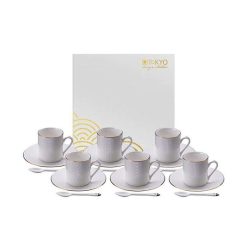 CNB TOKYO DESIGN Mugs & Tasses | Coffret 6 Tasses Expresso - Blanc Nippon