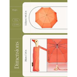 ORIGINAL DUCKHEAD Accessoires (Porte-Cl S, Parapluies) | Parapluie Compact Avec Manche Duck - Peach