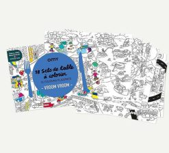 OMY Jouets / Coloriages | Omy 18 Sets De Table Colorier - Vroom Vroom