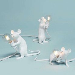 SELETTI Luminaires | Lampe De Table Souris Debout - H 14,5 Cm